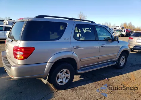 2002 Toyota Sequoia Sr5 z USA, uszkodzony, nr VIN 5TDBT44A52S107216